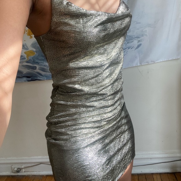 Shimmery Mini Dress - Picture 2 of 4